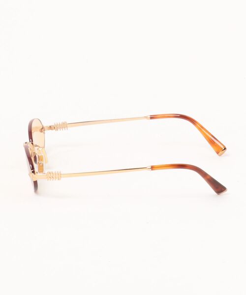 miu miu(ミュウミュウ)の「【miumiu/ミュウミュウ】オーバル サングラス MU A54S 7OE90X 51 ゴールド リムレス(サングラス・レディース・ゴールド・FREE)」の2枚目の写真