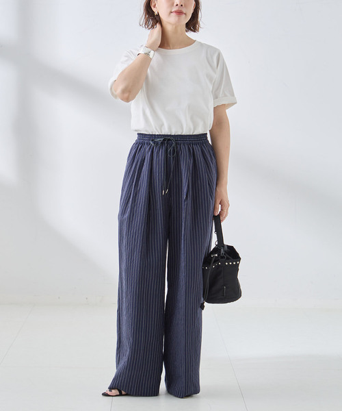 journal standard L'essage（ジャーナルスタンダードレサージュ）の「スワイー/ピグメントTシャツ（Tシャツ/カットソー・レディース・ブラック/ブラウン/ホワイト/グレー・FREE）」の16枚目の写真