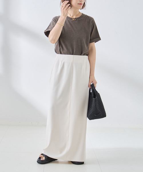 journal standard L'essage（ジャーナルスタンダードレサージュ）の「スワイー/ピグメントTシャツ（Tシャツ/カットソー・レディース・ブラック/ブラウン/ホワイト/グレー・FREE）」の15枚目の写真