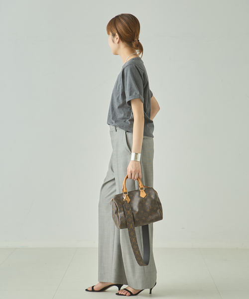 journal standard L'essage（ジャーナルスタンダードレサージュ）の「スワイー/ピグメントTシャツ（Tシャツ/カットソー・レディース・ブラック/ブラウン/ホワイト/グレー・FREE）」の6枚目の写真