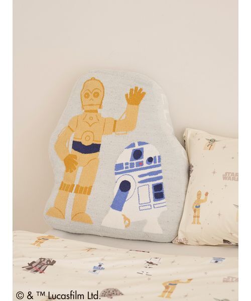 セール】【STAR WARS】【Sleep】ジャガードダイカットクッション
