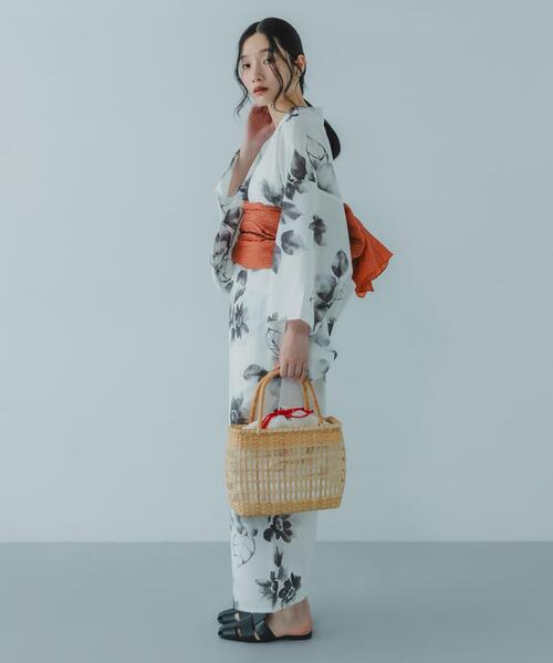 SENSE OF PLACE by URBAN RESEARCH(センスオブプレイスバイアーバンリサーチ)の「『WEB/一部店舗限定』ストローカゴバッグ(かごバッグ・レディース・ブラック/グレー/オフホワイト・ONE)」の8枚目の写真