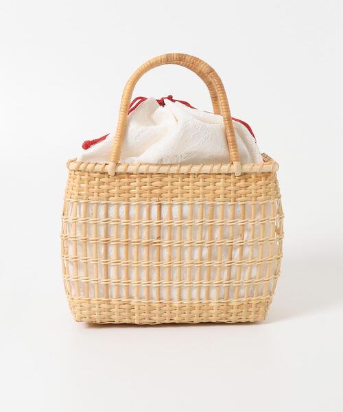 SENSE OF PLACE by URBAN RESEARCH(センスオブプレイスバイアーバンリサーチ)の「『WEB/一部店舗限定』ストローカゴバッグ(かごバッグ・レディース・ブラック/グレー/オフホワイト・ONE)」の12枚目の写真