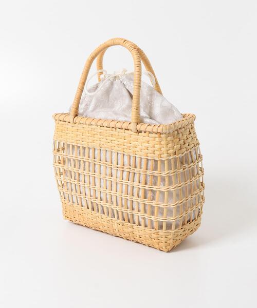SENSE OF PLACE by URBAN RESEARCH(センスオブプレイスバイアーバンリサーチ)の「『WEB/一部店舗限定』ストローカゴバッグ(かごバッグ・レディース・ブラック/グレー/オフホワイト・ONE)」の20枚目の写真