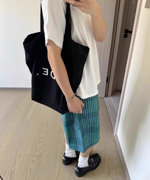 NOWLE(ノウル)の「【NOWLE】オンブレチェック ワイドイージーハーフパンツ / バギーショーツ(その他パンツ・メンズ・ブルーグリーン・X-LARGE/LARGE/MEDIUM)」の9枚目の写真