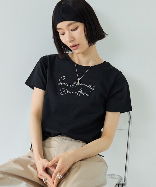 GALLEST(ギャレスト)の「3DプリントロゴTシャツ【再入荷】(Tシャツ/カットソー・レディース・ナチュラル/ブラック/ホワイト・38)」の16枚目の写真