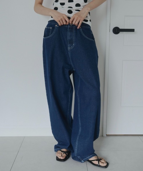 fete デニム　サイズ36 loose wide denim / ヴィンテージワイドデニム（デニムパンツ