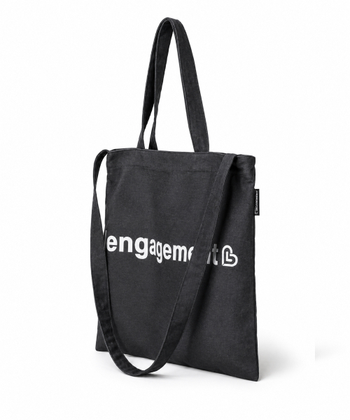 LENGAGEMENT（ランガージュマン）の「ストーリー ロゴ ツーウェイ デニム エコバッグ [ブラック]（エコバッグ/サブバッグ・レディース・その他・FREE）」の17枚目の写真