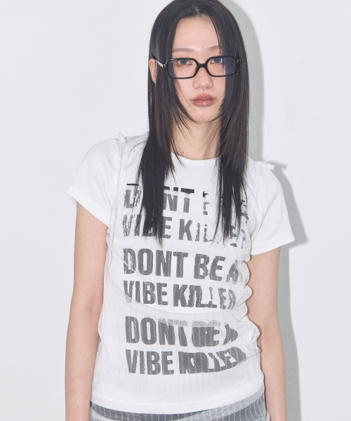 FANCY CLUB(ファンシークラブ)の「3-WAYレタリングコサージュTシャツ(ブラック)F25QB106(Tシャツ/カットソー・レディース・その他・ONE SIZE)」の4枚目の写真