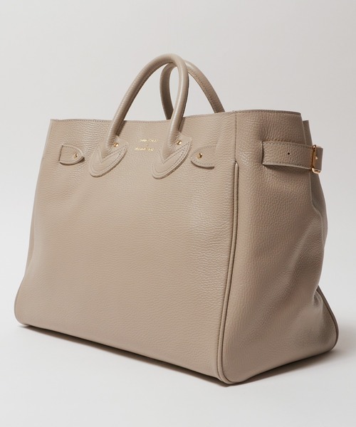 YOUNG&OLSEN The DRYGOODS STORE（ヤングアンドオルセン）の「YOUNG & OLSEN/ヤングアンドオルセン EMBOSSED LEATHER BELTED TOTE M カウレザー トートバッグ（トートバッグ・レディース・ブラウン/ベージュ/ブラック・FREE）」の11枚目の写真