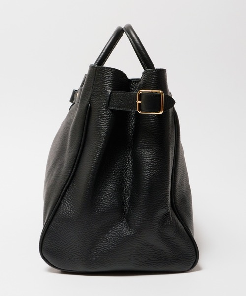 YOUNG&OLSEN The DRYGOODS STORE（ヤングアンドオルセン）の「YOUNG & OLSEN/ヤングアンドオルセン EMBOSSED LEATHER BELTED TOTE M カウレザー トートバッグ（トートバッグ・レディース・ブラウン/ベージュ/ブラック・FREE）」の8枚目の写真