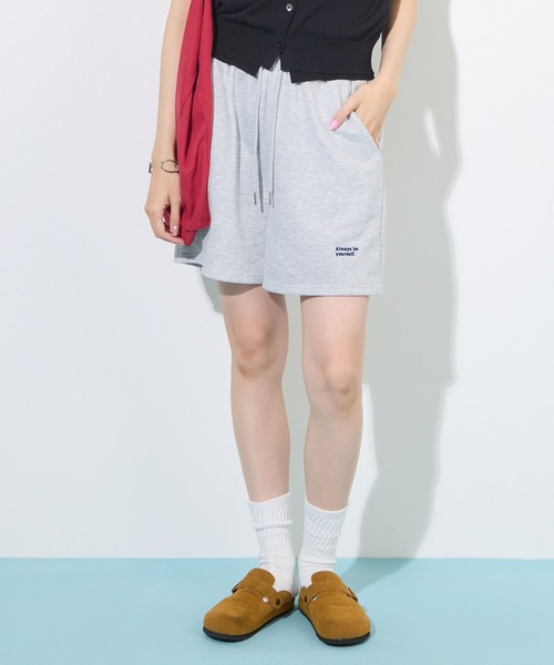 ABYS(アビス)の「【夏フェス】ロゴ刺繍スウェットショートパンツ(その他パンツ・レディース・ブラウン/アイボリー/グレー・FREE)」の2枚目の写真