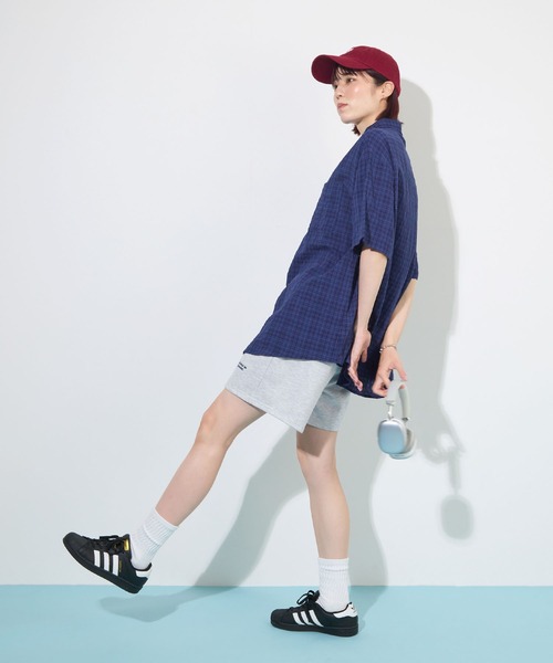 ABYS(アビス)の「【夏フェス】ロゴ刺繍スウェットショートパンツ(その他パンツ・レディース・ブラウン/アイボリー/グレー・FREE)」の4枚目の写真