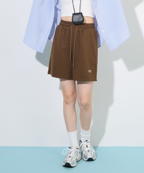 ABYS(アビス)の「【夏フェス】ロゴ刺繍スウェットショートパンツ(その他パンツ・レディース・ブラウン/アイボリー/グレー・FREE)」の6枚目の写真