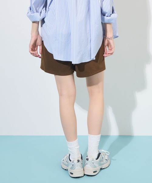 ABYS(アビス)の「【夏フェス】ロゴ刺繍スウェットショートパンツ(その他パンツ・レディース・ブラウン/アイボリー/グレー・FREE)」の7枚目の写真
