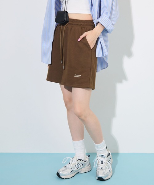 ABYS(アビス)の「【夏フェス】ロゴ刺繍スウェットショートパンツ(その他パンツ・レディース・ブラウン/アイボリー/グレー・FREE)」の8枚目の写真