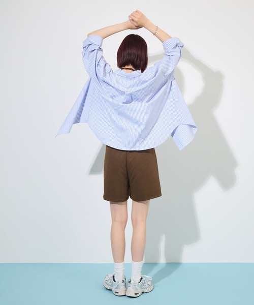 ABYS(アビス)の「【夏フェス】ロゴ刺繍スウェットショートパンツ(その他パンツ・レディース・ブラウン/アイボリー/グレー・FREE)」の17枚目の写真