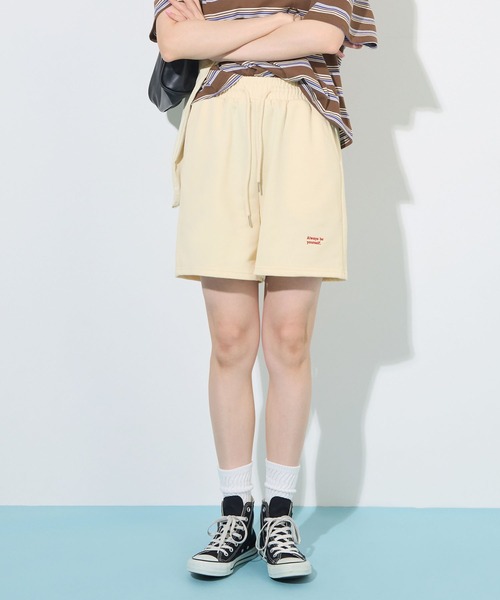 ABYS(アビス)の「【夏フェス】ロゴ刺繍スウェットショートパンツ(その他パンツ・レディース・ブラウン/アイボリー/グレー・FREE)」の19枚目の写真