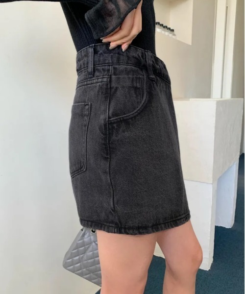 BIRTHDAY BASH(バースデイバッシュ)の「DECORATIVE DENIM SHORT PANTS(デコラティヴデニムショートパンツ)(デニムパンツ・レディース・ブルー/ダークグレー・SMALL/MEDIUM)」の9枚目の写真