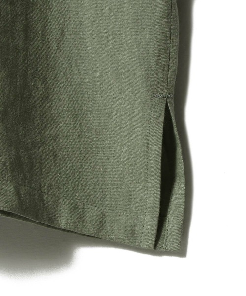 ESTNATION(エストネーション)の「ESTNATION / SUS-SOUS リネンヘンリーネックシャツ(シャツ/ブラウス・メンズ・オリーブ・LARGE/MEDIUM)」の5枚目の写真