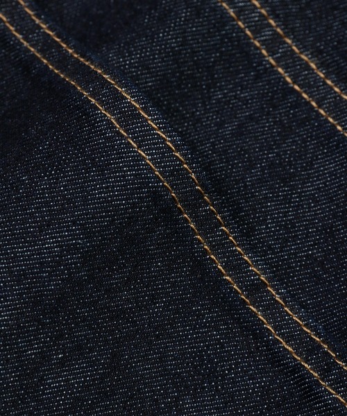 The DUFFER of ST.GEORGE（ザダファーオブセントジョージ）の「JAPAN FABRIC 5PKT BARREL DENIM PANTS：ジャパンファブリック 5ポケット バレルデニム / 国産デニム / バルーンシルエット（デニムパンツ・メンズ・ダークインディゴブルー・LARGE）」の10枚目の写真