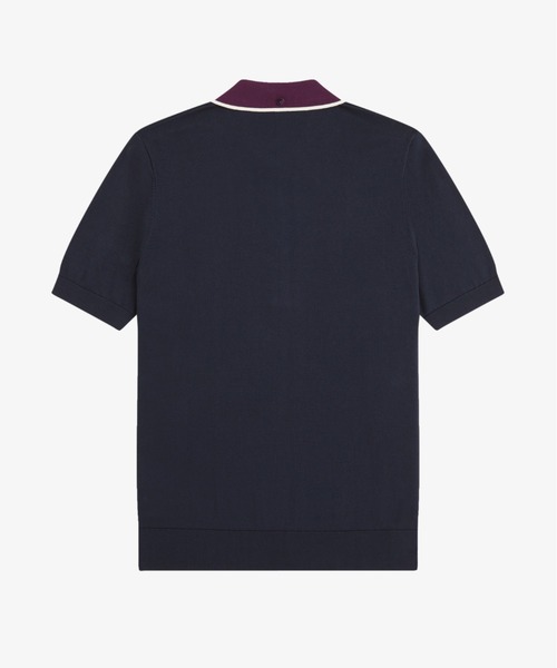 FRED PERRY(フレッドペリー)の「Cable Knit Shirt/ケーブルニットポロシャツ(ポロシャツ・メンズ・ダークグリーン/ネイビー・L/M/S)」の10枚目の写真