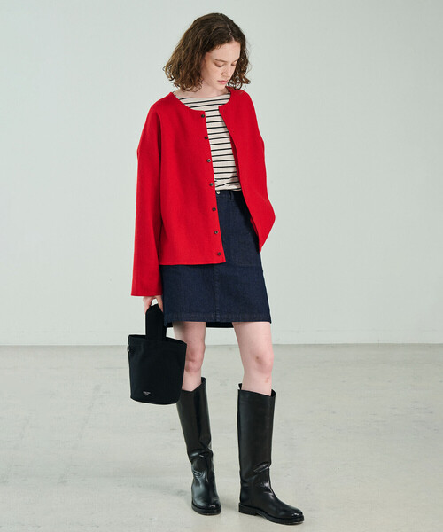 ORCIVAL（オーシバル）の「ORCIVAL | PVCコットン ワンハンドルトートバッグ UNISEX（ハンドバッグ・レディース・イエロー系その他/ブラック・-）」の6枚目の写真