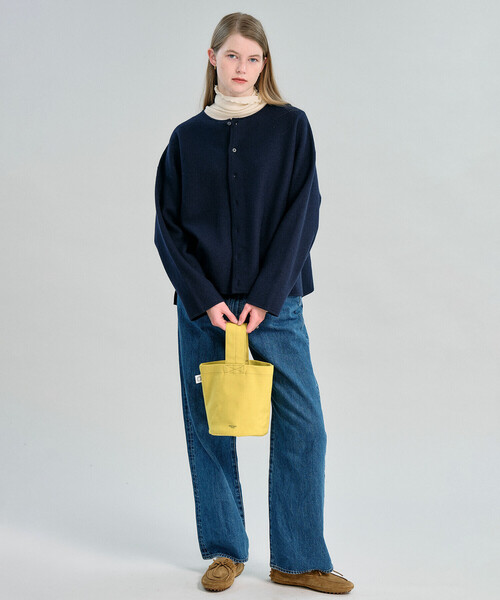 ORCIVAL（オーシバル）の「ORCIVAL | PVCコットン ワンハンドルトートバッグ UNISEX（ハンドバッグ・レディース・イエロー系その他/ブラック・-）」の3枚目の写真