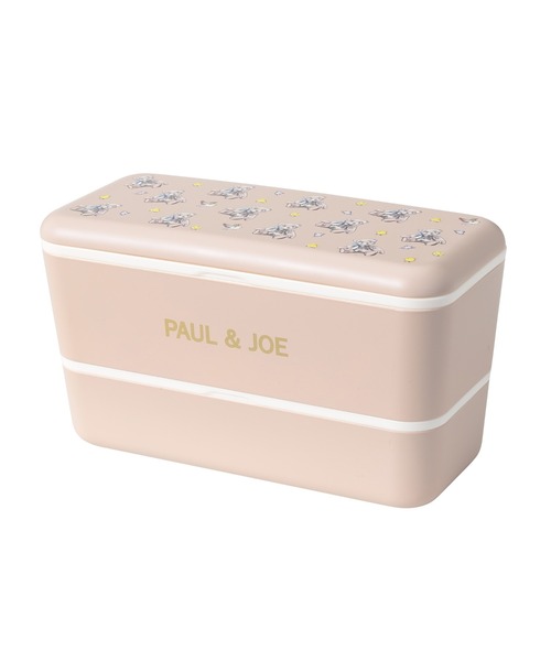 PAUL&JOE(ポールアンドジョー)の「ポール & ジョー ブレイクタイム マークス ランチボックス・長方形・2段 <ベア・ラテ>(お弁当箱・レディース・ベージュ・FREE)」の2枚目の写真