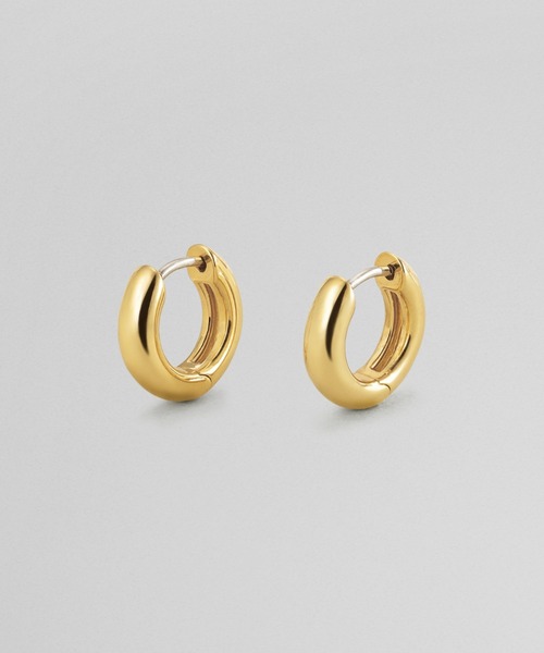 PLUS VENDOME(プラス ヴァンドーム)の「フープ_S キャッチレスピアス(ピアス(両耳用)・レディース・ゴールド/シルバー・ONE SIZE)」の2枚目の写真