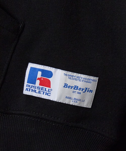Russell Athletic(ラッセルアスレティック)の「RUSSELL ATHLETIC / ラッセルアスレティック × BerBerJin / ベルベルジン Nu Blend Double Face CN Sweat ダブルフェイス クルーネック スウェット トレーナー シンプル 長袖 メンズ レディース 2026年 秋 秋服 冬 冬服(スウェット・メンズ・ブラック/チャコールグレー/ネイビー・L/XL/M)」の8枚目の写真