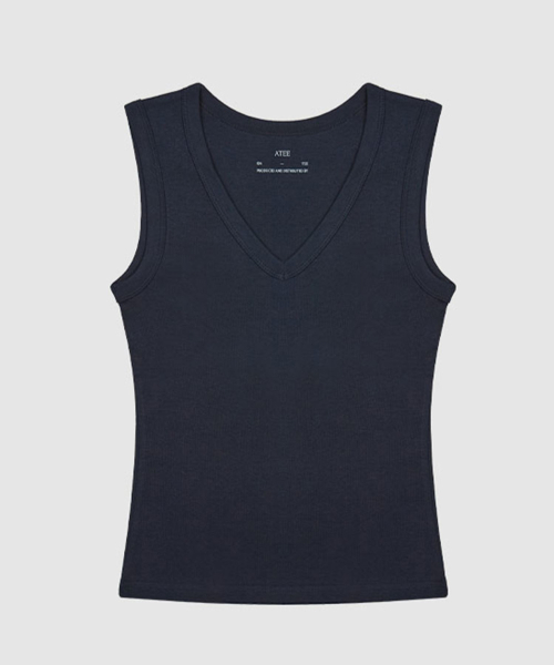 AENE(エイネ)の「Vスリーブレス(ホワイト)(Tシャツ/カットソー・レディース・ブルー/ネイビー/レッド/ブラック/ホワイト・FREE)」の6枚目の写真