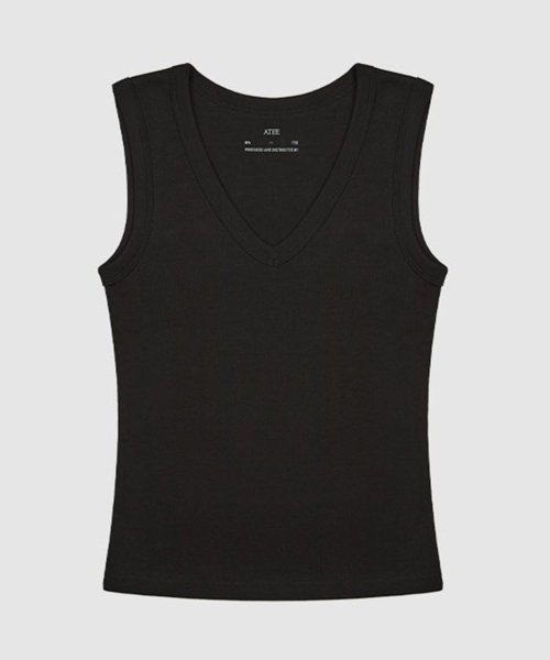 AENE(エイネ)の「Vスリーブレス(ホワイト)(Tシャツ/カットソー・レディース・ブルー/ネイビー/レッド/ブラック/ホワイト・FREE)」の8枚目の写真