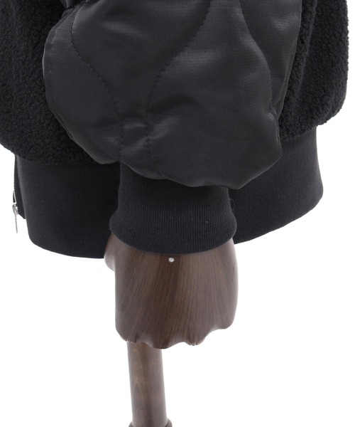 CAMBIO(カンビオ)の「mj11708-Boa×Nylon Hooded Blouson フーデッドブルゾン(A70426cmb)(ブルゾン・メンズ・ブルー/オリーブ/ブラック・S/M/L)」の11枚目の写真
