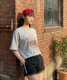 ipugo（イプゴ）の「ipugo/イプゴ ヴィンテージ風グラフィックTシャツ 2026夏物 夏服（Tシャツ/カットソー）」