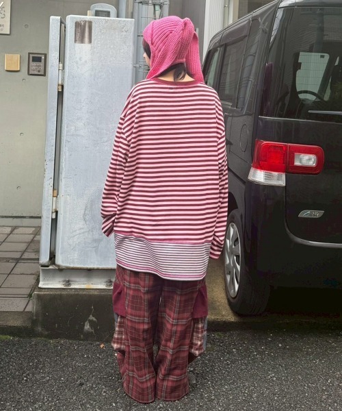 Candy Stripper(キャンディストリッパー)の「HOUSE POCKET CARGO パンツ(カーゴパンツ・レディース・ブラック系その他/ブラック/ボルドー・FREE)」の9枚目の写真