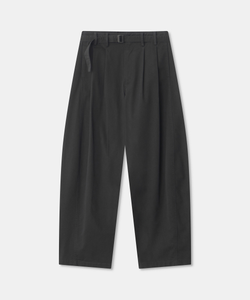 THEENDQUESTION(ジエンドクエスチョン)の「Chino belt pants / DARK GRAY(その他パンツ・レディース・その他・1/2/3)」の1枚目の写真
