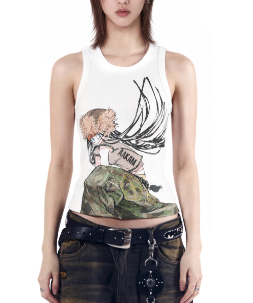 AAKAM(アーカム)の「ChaCha Freestyle Sleeveless (White)(Tシャツ/カットソー・レディース・その他・1/2)」の3枚目の写真