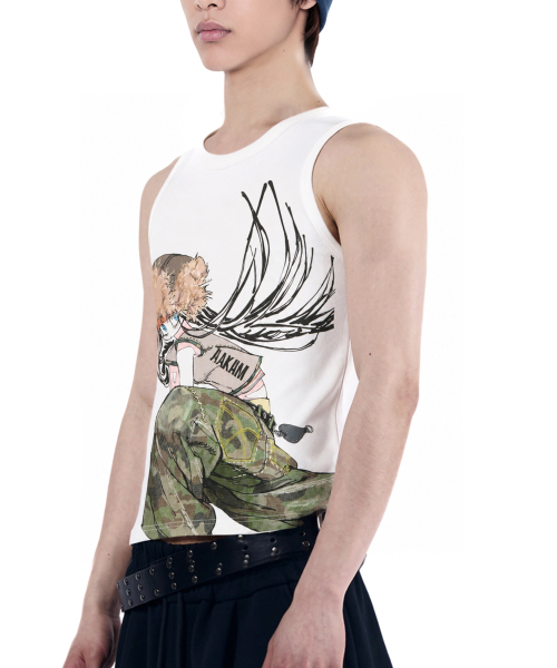 AAKAM(アーカム)の「ChaCha Freestyle Sleeveless (White)(Tシャツ/カットソー・レディース・その他・1/2)」の6枚目の写真