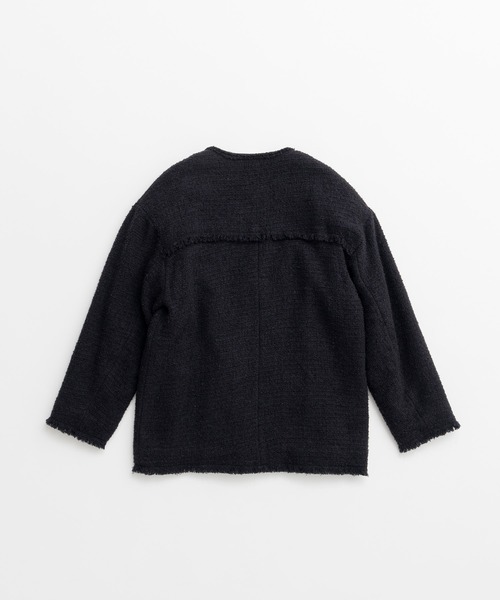PRANK PROJECT（プランクプロジェクト）の「【2026Autumn Pre-Order】ツイードノーカラージャケットコート / Tweed No-Collar Jacket Coat（ノーカラーコート・レディース・マルチ/ブラック/カーキ・FREE）」の19枚目の写真