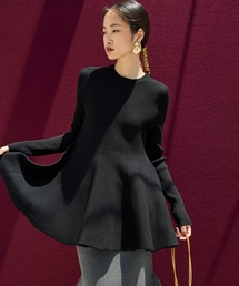 FLARE RIB KNIT TOP
