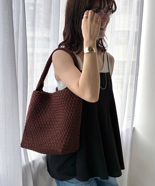 DouDou(ドゥドゥ)の「【OKOCHI企画】ポーチ付メッシュトートバッグ(トートバッグ・レディース・ブラック/ブラウン・FREE)」の16枚目の写真