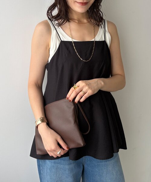 DouDou(ドゥドゥ)の「【OKOCHI企画】ポーチ付メッシュトートバッグ(トートバッグ・レディース・ブラック/ブラウン・FREE)」の10枚目の写真