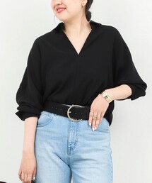 【一部WEB限定カラーアイテム】《セットアップ対応》ウォッシャブルツイルスキッパーシャツ