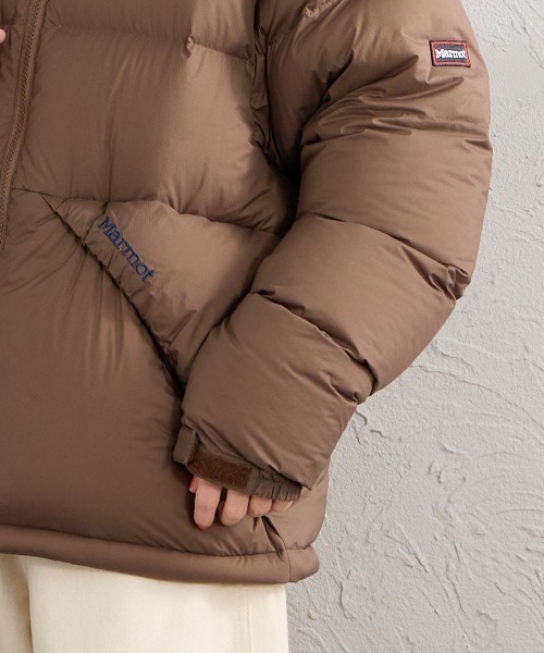 MARMOT（マーモット）の「【WEB先行予約】[Marmot/マーモット] 別注 ワンポイントロゴ 750FPダウンジャケット（ダウンジャケット/コート・レディース・ブラック/ブラウン/グレー・S/M/L/XL）」の5枚目の写真