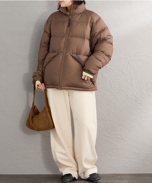【WEB先行預約】別注 單點刺繡標誌 750FP羽絨外套