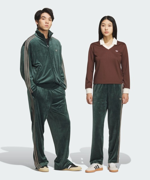 adidas(アディダス)の「FB TPベロア / ファイヤーバード トラックパンツ ベロア / ジャージ / アディダスオリジナルス adidas Originals(その他パンツ・メンズ・グリーン・XX-LARGE/XX-SMALL/3XL/LARGE/MEDIUM/SMALL/X-LARGE/X-SMALL)」の3枚目の写真