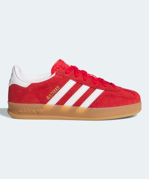 adidas(アディダス)の「ガゼル インドア / GAZELLE INDOOR / アディダスオリジナルス adidas Originals(スニーカー・キッズ・レッド・19.0cm/20.0cm/21.0cm/17.0cm/18.0cm)」の1枚目の写真