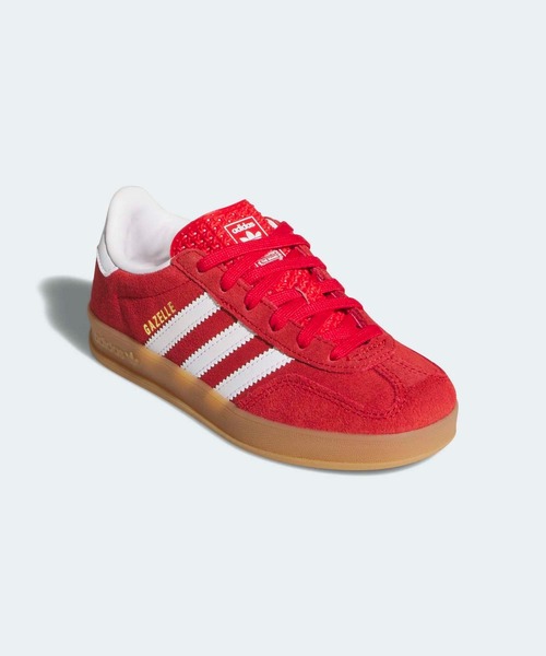 adidas(アディダス)の「ガゼル インドア / GAZELLE INDOOR / アディダスオリジナルス adidas Originals(スニーカー・キッズ・レッド・19.0cm/20.0cm/21.0cm/17.0cm/18.0cm)」の4枚目の写真