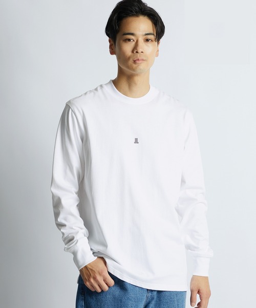 LANVIN en Bleu(ランバンオンブルー)の「シルキータッチ クルーネック ロンT(Tシャツ/カットソー・メンズ・ブルーグレー/ネイビー/グレー/ブラック/ホワイト・46/48/50/52)」の2枚目の写真